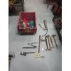Image 1 : BIN OF MISC. HAMMERS, CLAMPS, ETC.