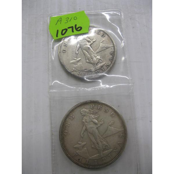 2 AMERICAN PESOS FROM 1903 & 1908