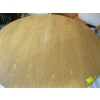 Image 2 : ROUND DINING TABLE W/SINGLE PEDESTAL BASE, OAK