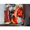 Image 4 : 3 BOXES OF MISC. PLATES, WOODEN BOWLS, CHINA DISHES, ETC.