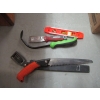 Image 8 : 2 BOXES OF CAULKING, SAWS, MISC. TOOLS, ETC.