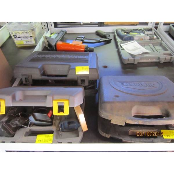 3 "AS IS" CORDLESS DRILL SETS