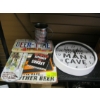Image 1 : MAN CAVE ITEMS - SIGNS, CLOCK, LICENCE PLATE, ETC.