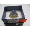 Image 2 : LADIES .925 SILVER BLUE STONE RING, 21G - SZ 8.5