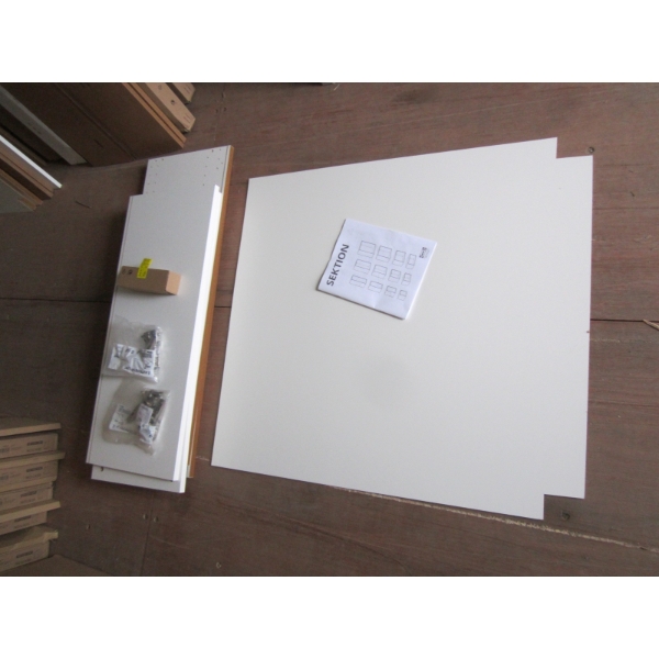 NEW IKEA CABINET 36X14 3/4X40" - COMPLETE W/HINGES, DOORS & SHELVES