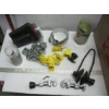 Image 4 : BOX OF MISC. SOLDER, CHAIN, TENT PEGS, FLASHLIGHT, ETC.