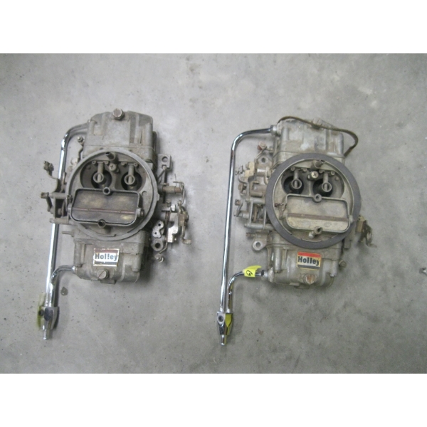 2 HOLLY CARBURETORS - 650 RACE DOUBLE PUMPERS STANDARD SECONDARYS