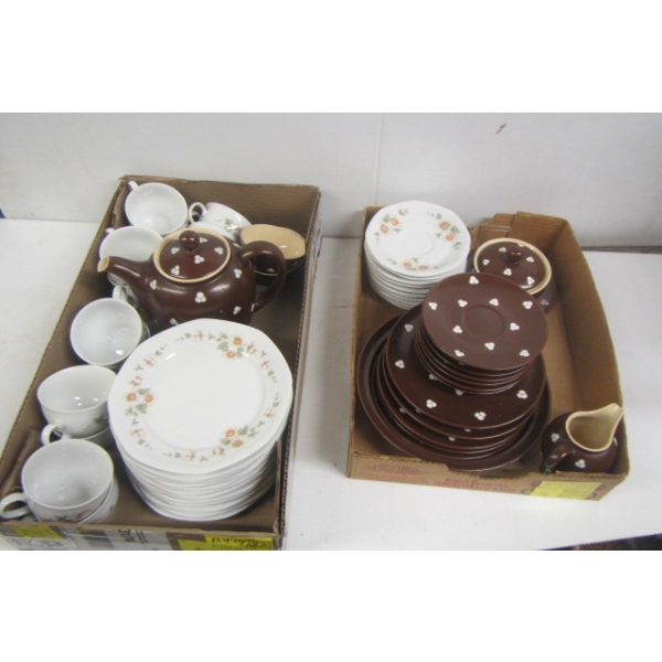 2 FLATS OF DISHWARE