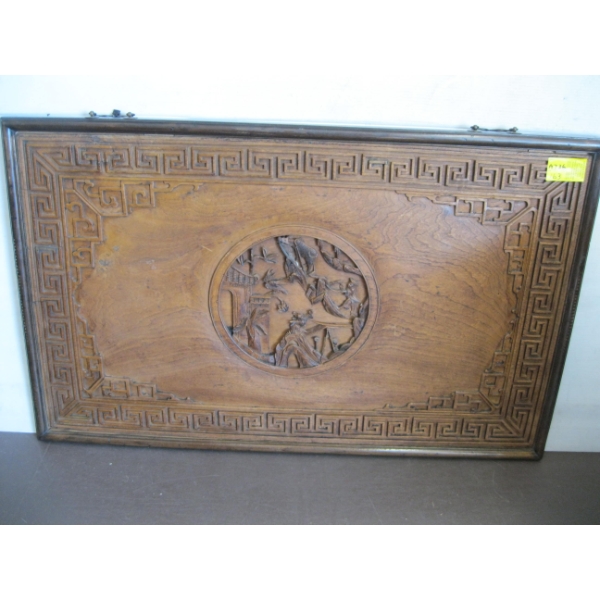 CARVED WOODEN WALL HANG
