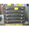 Image 1 : WOODEN 5 DRAWER CABINET W/ASST. BITS, TAPS, DRILLS, ETC.