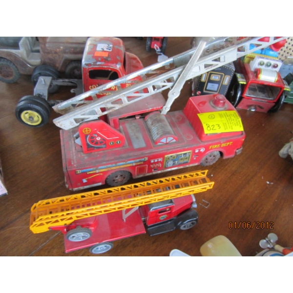 2 TIN FIRE TRUCKS