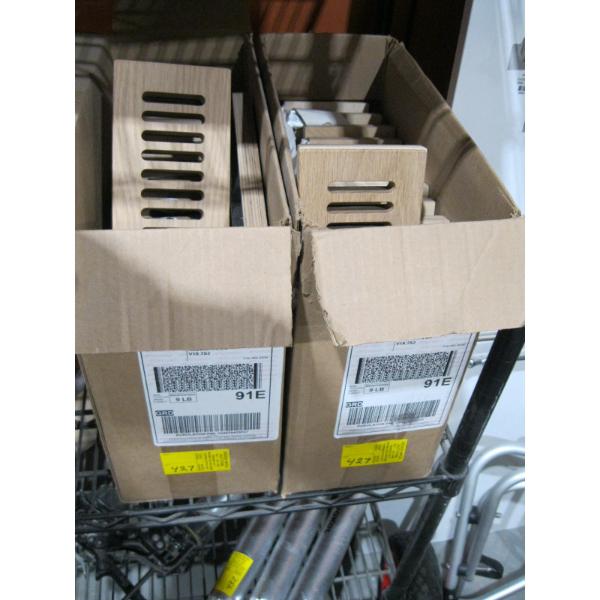 2 BOXES OF WOODEN AIR VENTS