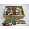 Image 4 : 2 BOXES OF ASST. TRAIN HO SIZE HOUSES, LANDSCAPING ITEMS, ETC.