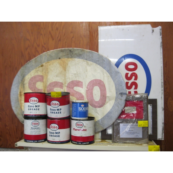 ASST. ESSO TINS, SIGNS, ETC.