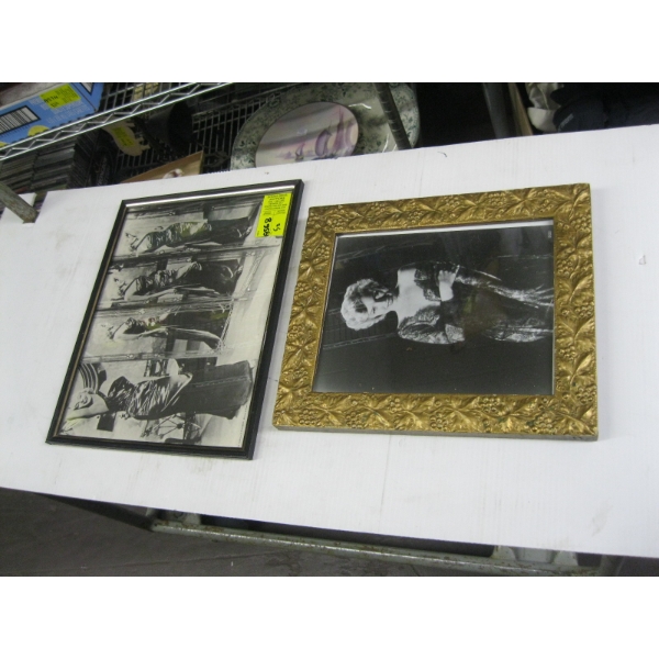 2 FRAMED PICTURES OF MARILYN MUNROE