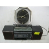 Image 1 : SM. BLACK STEREO W/WALL CLOCK