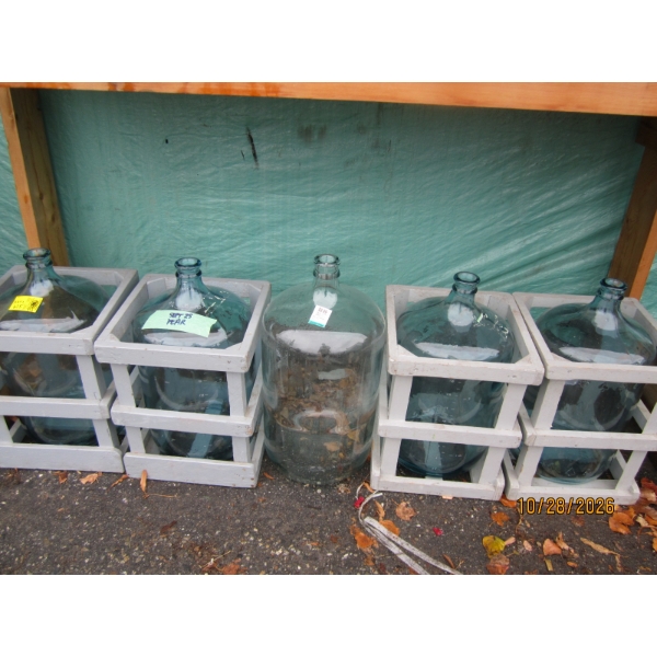 5 GLASS CARBOYS