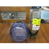 Image 1 : 2 GLASS MCM VASES, PER LUTKEN SIGNED, BLUE DROP, HOLMGAARD