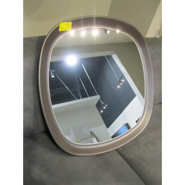 WOOD FRAMED MIRROR, APPROX. 70CMX70CM