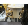Image 3 : OVAL DINING TABLE W/4 ARROWBACK CHAIRS