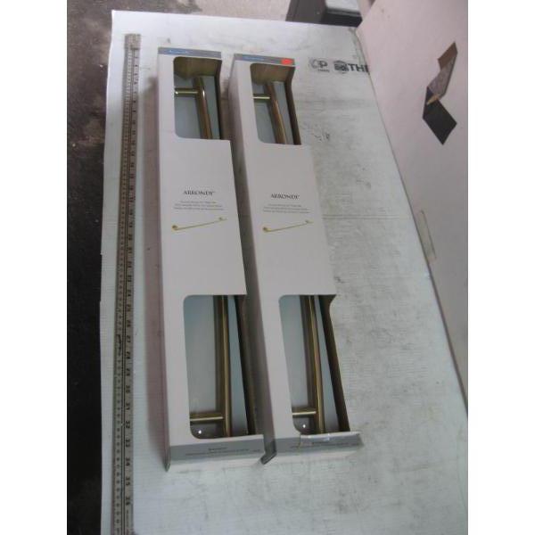 2 - 24" BRUSHED BRONZE TOWEL BARS