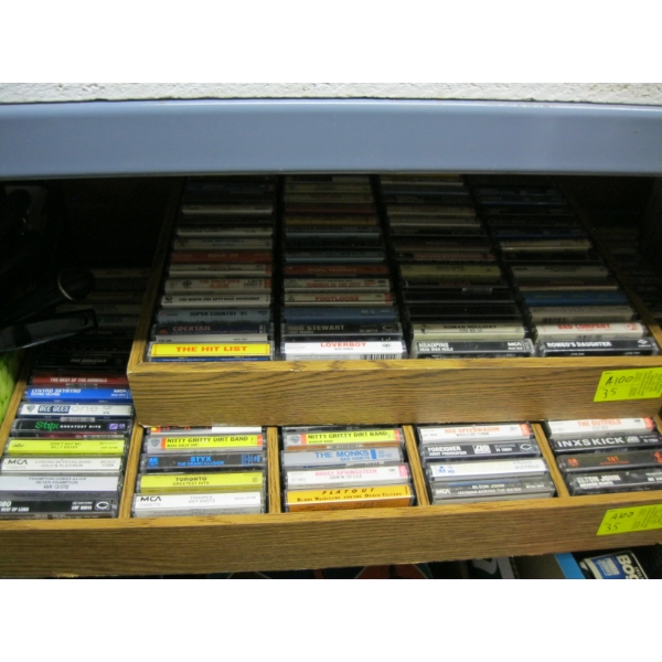 2 CASSETTE HOLDERS W/CASSETTES