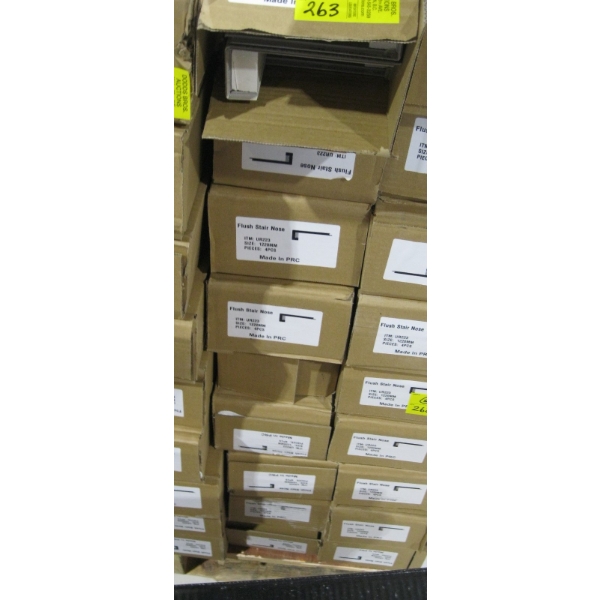 9 BOXES OF FLUSH STAIR NOSE