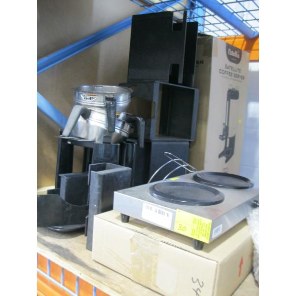 BUNN 2 POT WARMER & ASST. COFFEE ITEMS