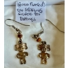 Image 1 : GOLD PLATED ON STERLING SILVER .925 EARRINGS