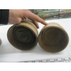 Image 3 : 4 ROUND WOODEN BUTTER STAMPS