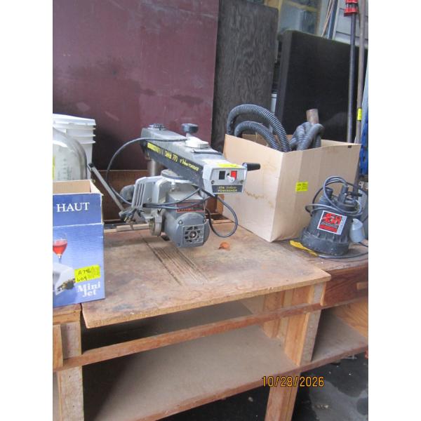 DEWALT RADIAL ARM SAW ON STAND