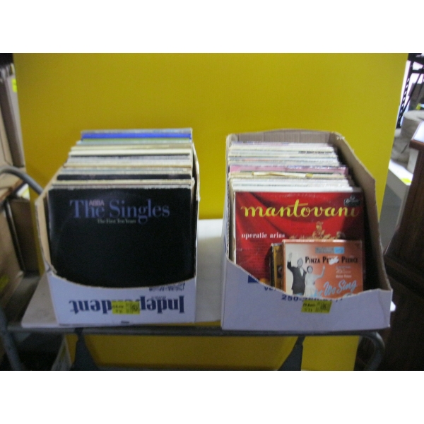 2 BOXES OF ASST. RECORDS