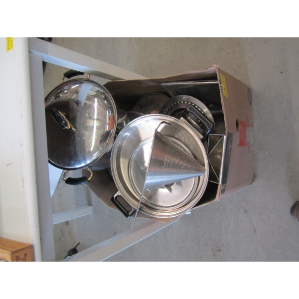 ASST. STAINLESS STEEL POTS & PANS