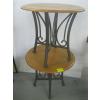 Image 1 : 2 WOOD TOP METAL END TABLES