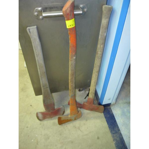 DOUBLE BLADED AXE, SINGLE BLADED AXE & FIRE AXE