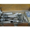 Image 6 : MACHINIST TOOLBOX W/CONTENTS: LIVE CENTERS, CHUCKS, BITS, MACHINING LEVELS, GAUGES, ETC.