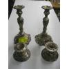 Image 1 : 2 PAIR OF SILVERPLATE CANDLEHOLDERS