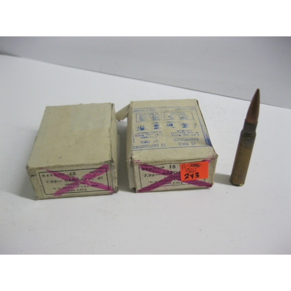 NABOJU 7.92MM BALL (8MM MAUSER)|2X15 CARTRIDGES