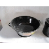 Image 2 : ENAMEL BREAD PAN & SMALL DOUBLE BOILER