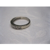 Image 4 : LADIES 14KT WHITE GOLD RING W/SM. DIAMONDS, 2G, SZ 4