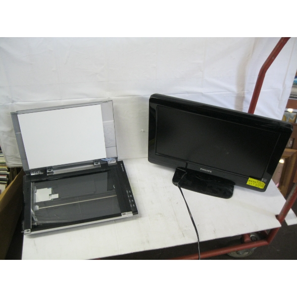 CANON SCANNER/COPIER & A SM. 19" TV