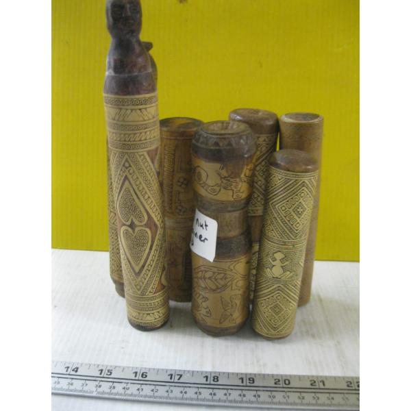 CARVED BETEL NUT CONTAINERS