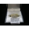 Image 2 : 10KT RING WAVE DESIGN W/SMALL DIAMONDS - 5G - SZ 10 1/2