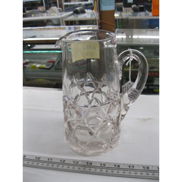 LG. GLASS PITCHER