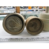 Image 2 : 4 ROUND WOODEN BUTTER STAMPS