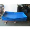 Image 1 : 4 LG. HANDLED ULINE BLUE TRAYS - 48X30X6"