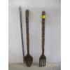 Image 1 : DECORATIVE WALL HANGING FORK & SPOON