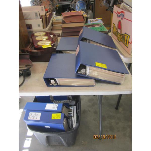 9 BINDERS & BIN OF ASST. MUSTANG MONTHLY MAGAZINES