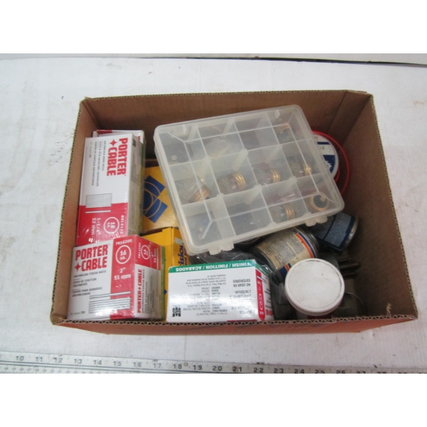 MISC. STAPLES, SANDPAPER, ETC.