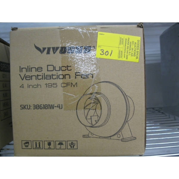 NEW INLINE 4" FAN